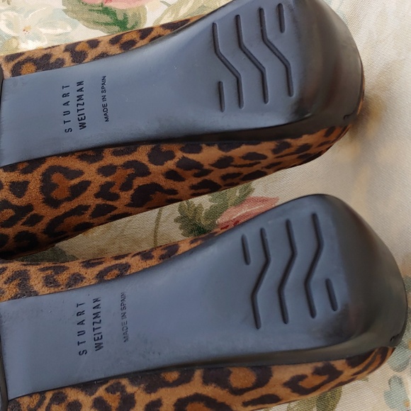 Stuart Weitzman Leopard Print Driving Loafer Shoes with Buckle Women's 8.5 - Picture 13 of 17